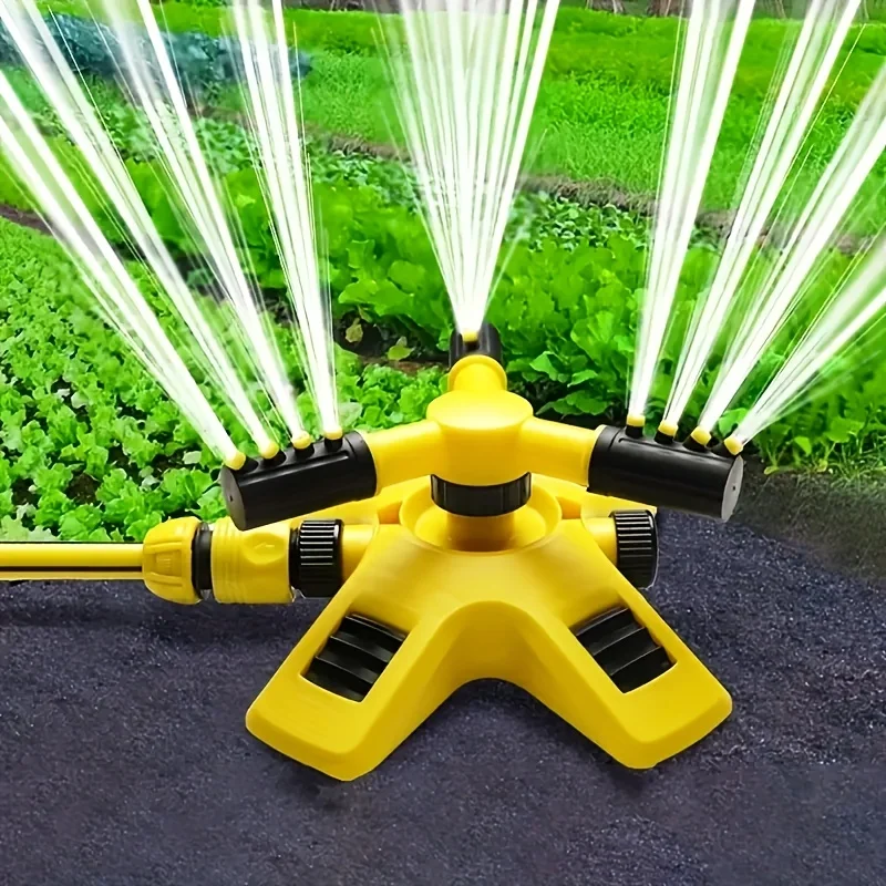 

Trigeminal 1pc Sprinkler Sprayers 360° For Sprinkler Rotating Watering Irrigation Sprinkler Tandem Gardening Automatic Rotating