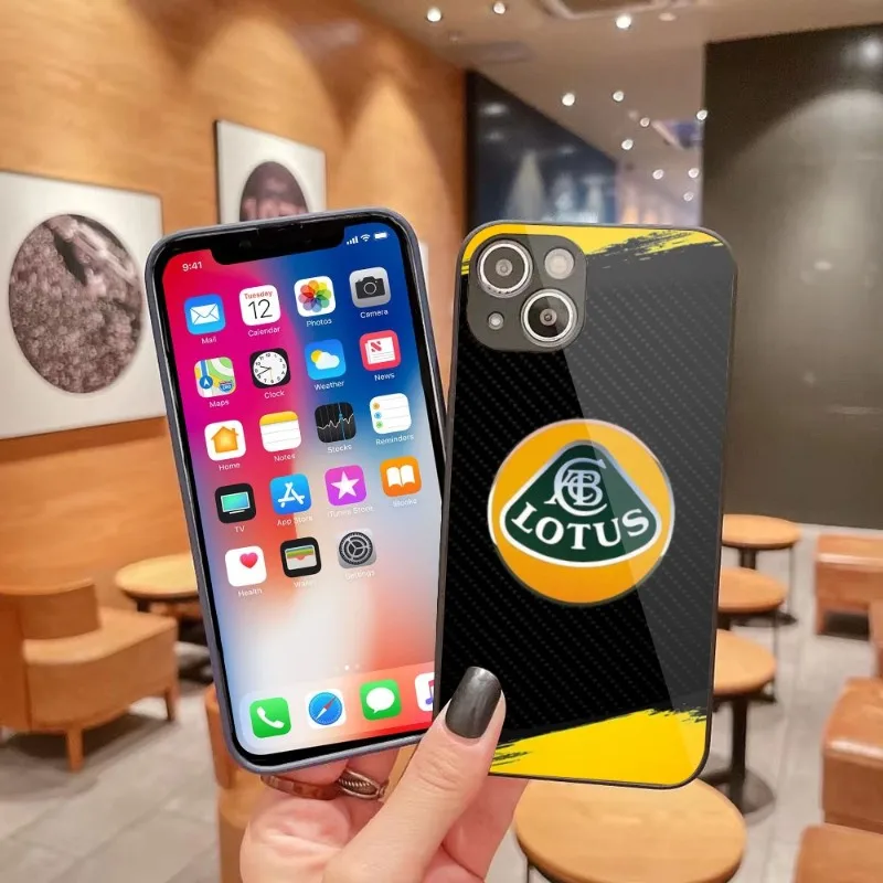 

Роскошный чехол для телефона с лотосом для iPhone 14, 13, 12, 11 Pro Max, X, XR, XS, 8, 7 Plus, чехол из жидкого стекла, чехол, оболочка