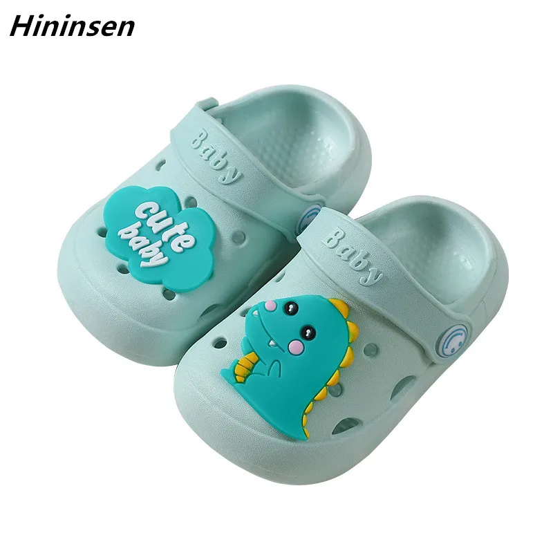 

Children Mules Clogs Slippers Cute Cartoon Spacecraft Astronaut Summer Garden Beach Sandals Cave Hole Baby Shoes For Boys Girls