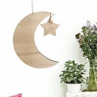 moon star shaped wooden decorations ornaments handicraft ornaments southeast asia gifts home snack trays