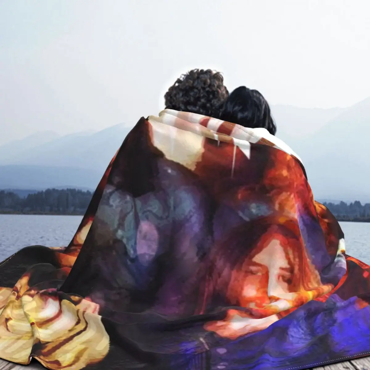 L3d Zepelin Retro Classic Ультрамягкое одеяло из микрофлиса