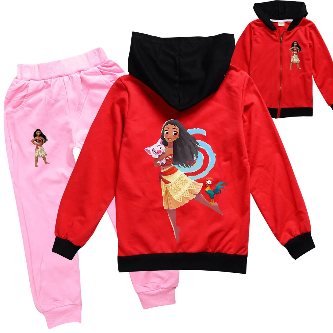 Комплект одежды Vaiana для девочек детский костюм приключений Моана повседневная