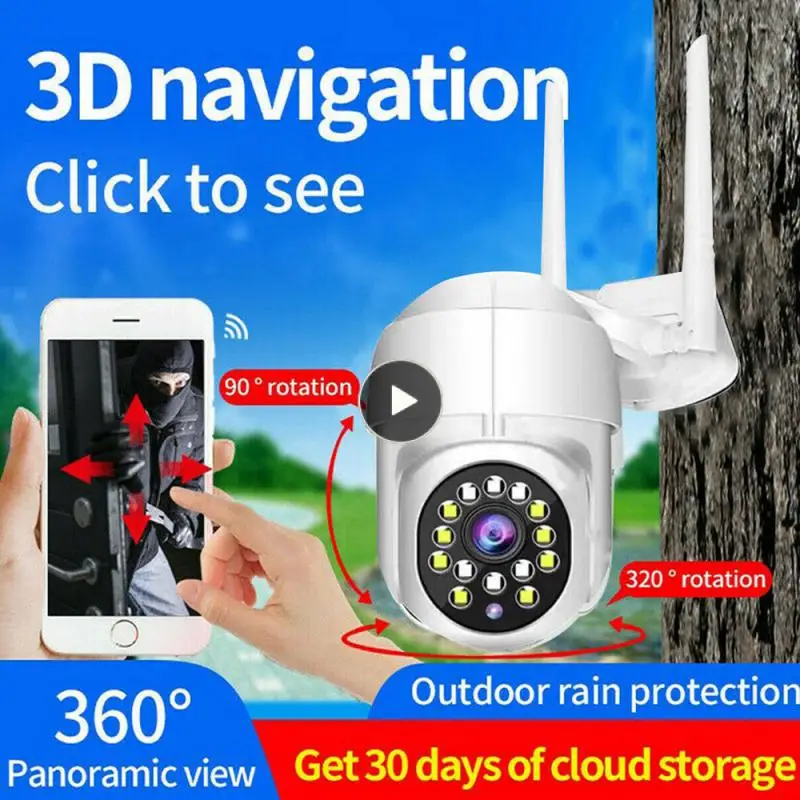 

Infrared Night Outdoor Cctv Ip Wireless Camera Surveillance Camera Waterproof Wifi Camera Smart Home 1080p