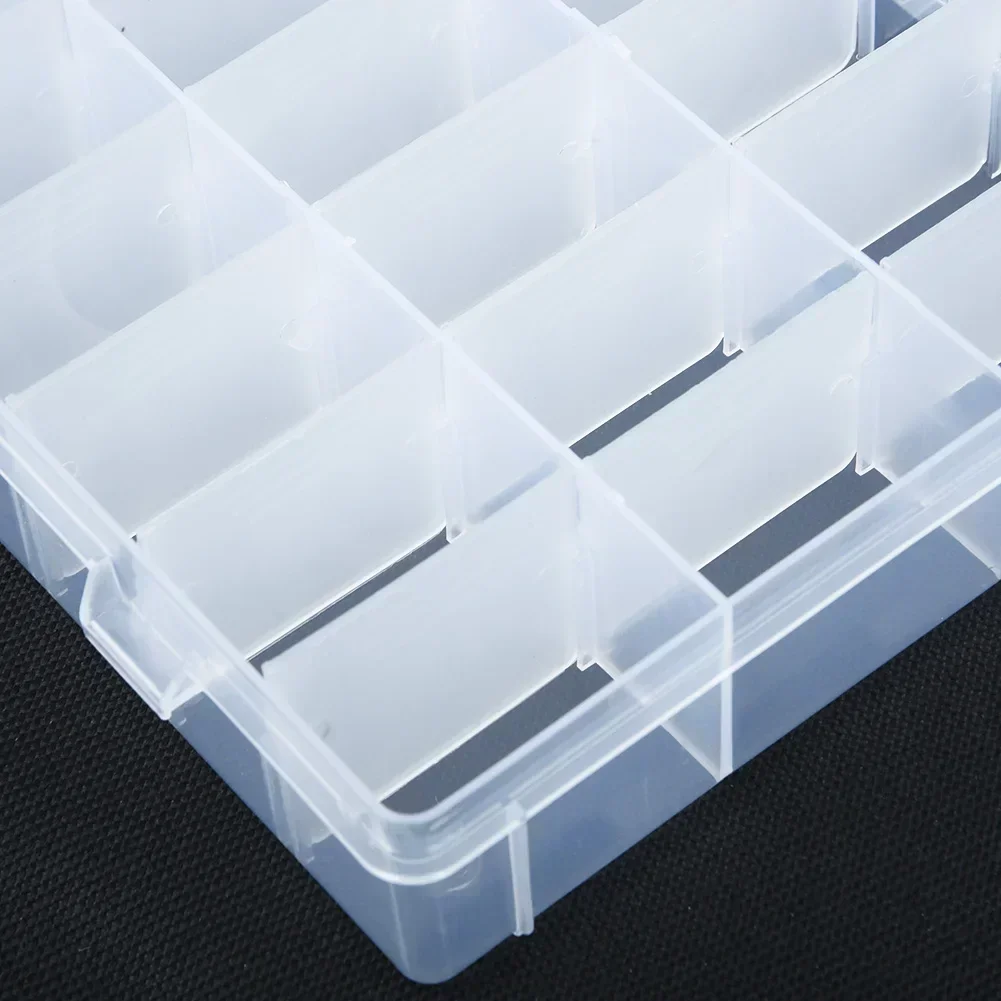 10/15/24/36 Siatki Verstelbare Plastic Sieraden Kralen Pillen Nail Tips Storage Box Case Container Organizer Thuis Leve