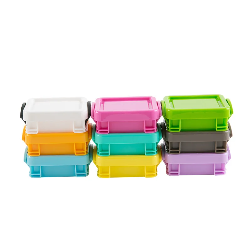 

New ultra-small double-button storage box portable cosmetic medicine small item storage box desktop storage box