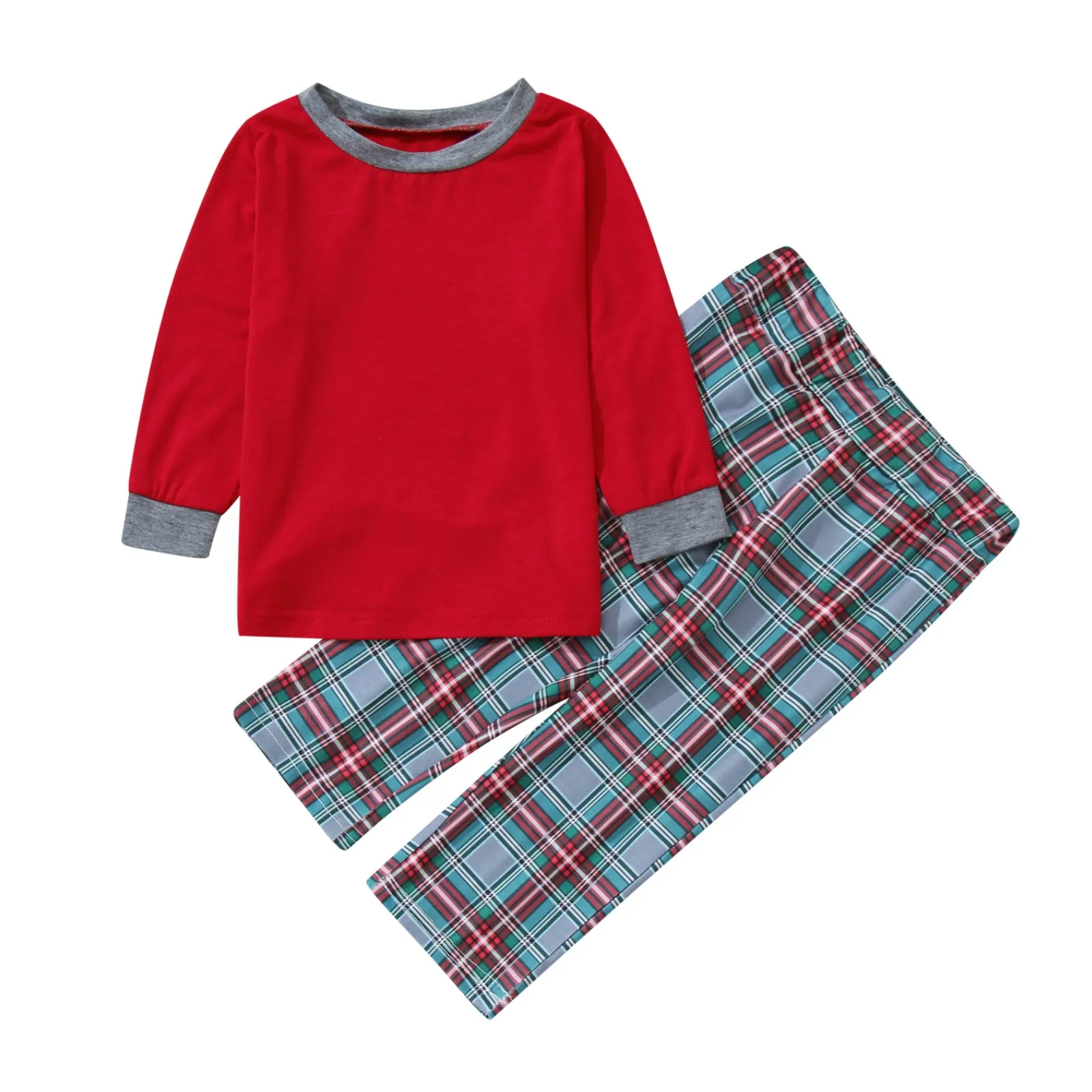 

Silk Pajama Set for Women Pants Children Kids Long Sleeve Plaid Silk Pajama Set for Women Pants Sleepwear for Women Pajama Set