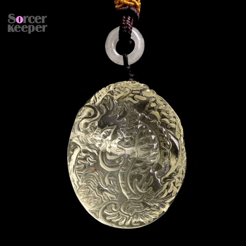 

Кулон Дракон Король из натурального цитрина SorcerKeeper