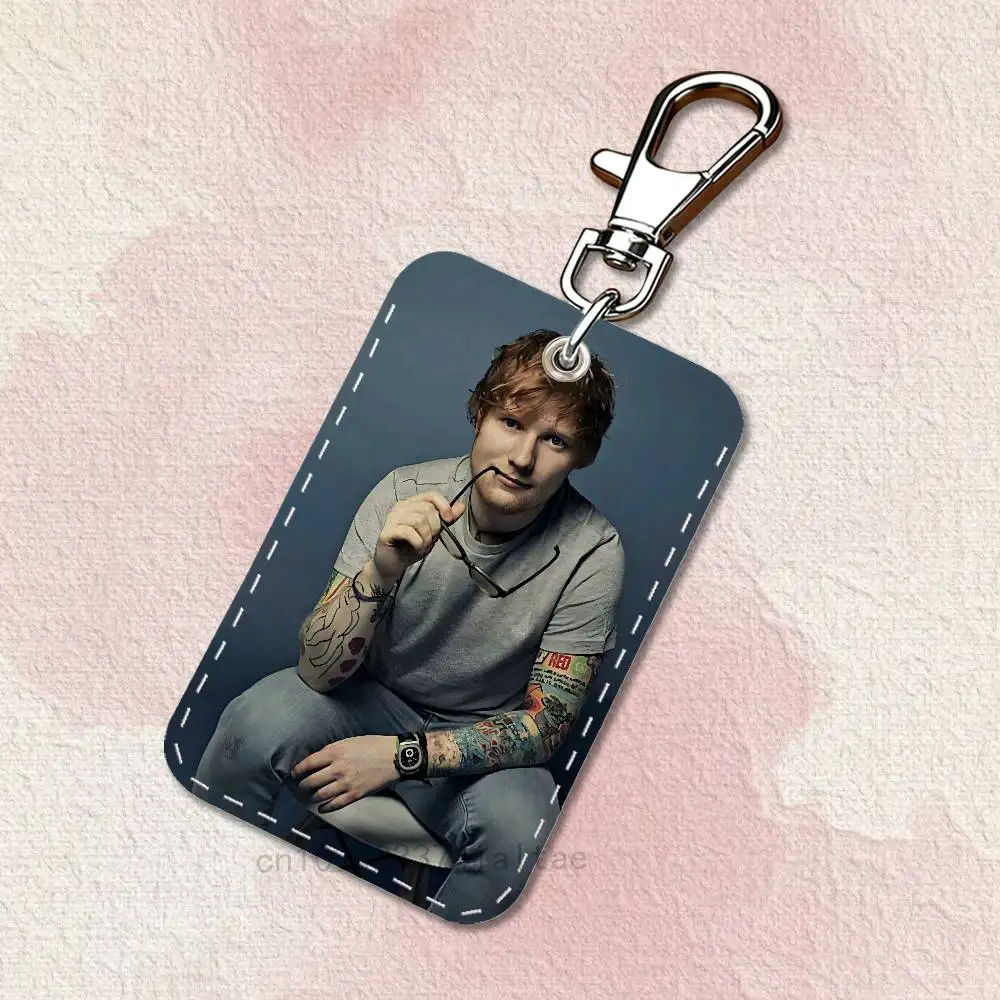 Фото Кожаный прямоугольный картхолдер Ed Sheeran с брелоком для ключей и транспортной карты №5
