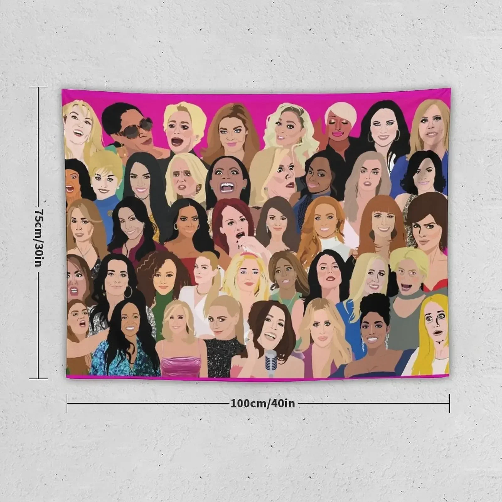 Реальные Домохозяйки монтаж (RHONY RHOBH RHOA RHONJ RHOP rспец RHOSLC RHOD VPR) гобелен комната Декор