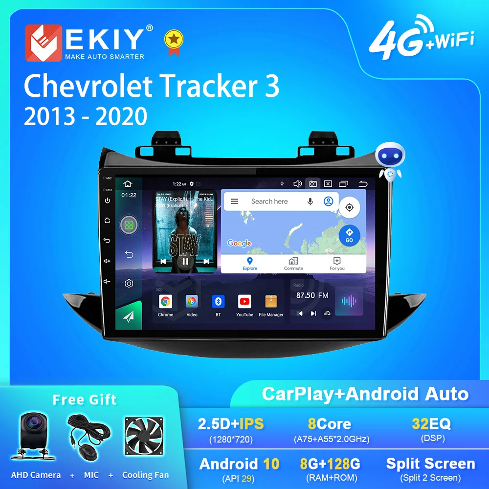 

EKIY Q7 Android 10 Car Radio For Chevrolet Tracker 3 2013 - 2020 Stereo Multimedia Video Player Stereo GPS DSP Carplay 2din DVD
