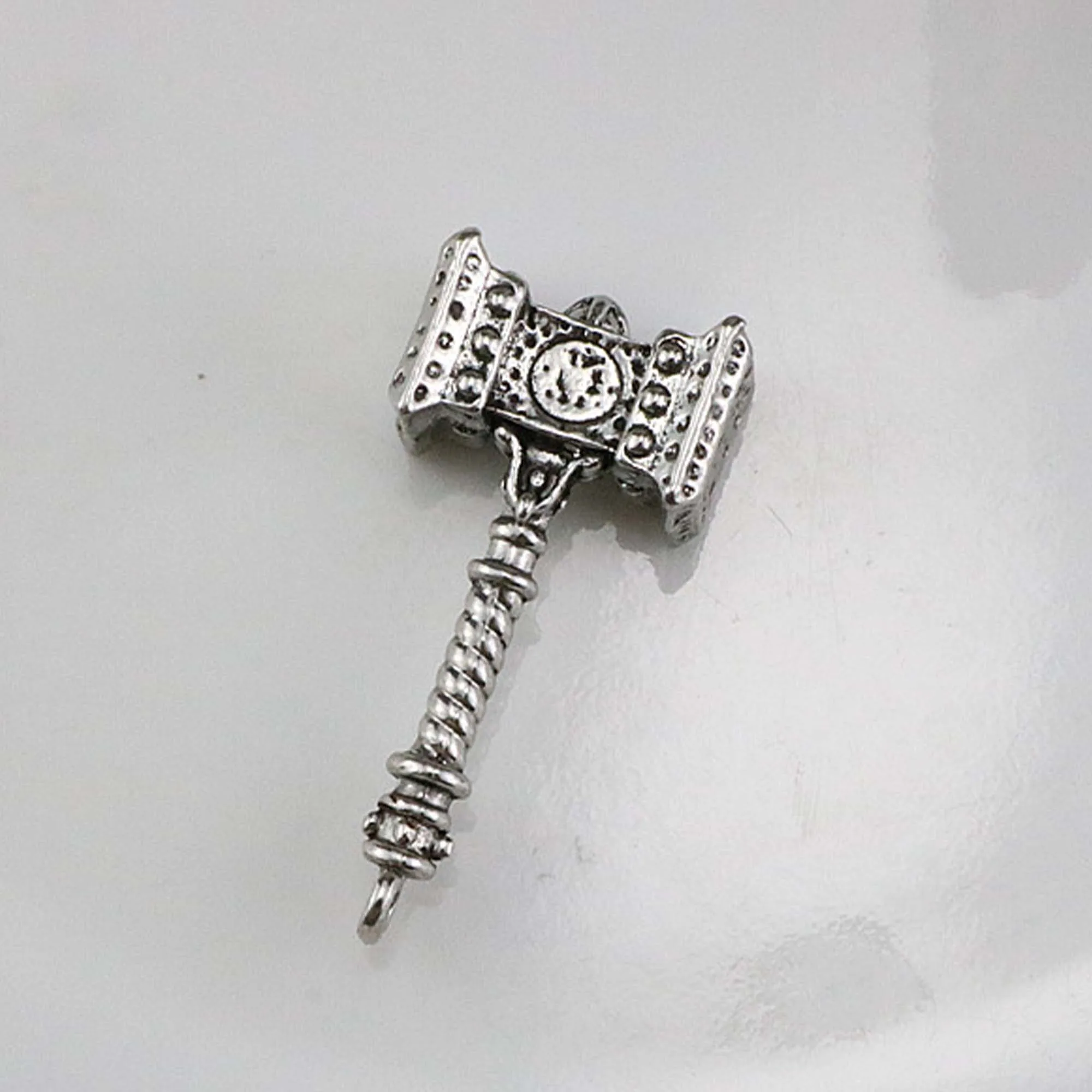 

1PCS 53x25mm Silver Retro Haotian Thor's Hammer Pendant DIY Men Necklace Bracelet Keychain Jewelry Charm Accessories