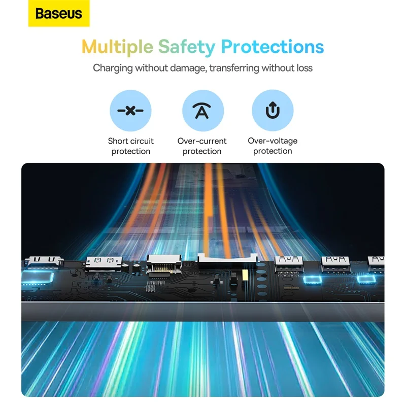 Адаптер концентратора Baseus EliteJoy Gen2, 11 портов, Type-C, темно-серый (Type-C в HDMI * 1 + USB3.0 * 3 + PD * 1 + VGA * 1 + SDTF * 1 + RJ45 * 1 + данные типа C * 1 + 3,5 м (art.: 3920c08a38245) - 3920c08a38245