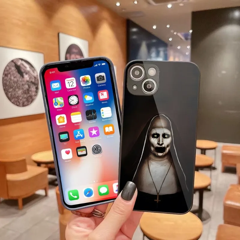 

Сексуальный стильный чехол для телефона Nun Girl для iPhone 14, 13, 12, 11 Pro Max, X, XR, XS, 8, 7 Plus, чехол из жидкого стекла, чехол, оболочка