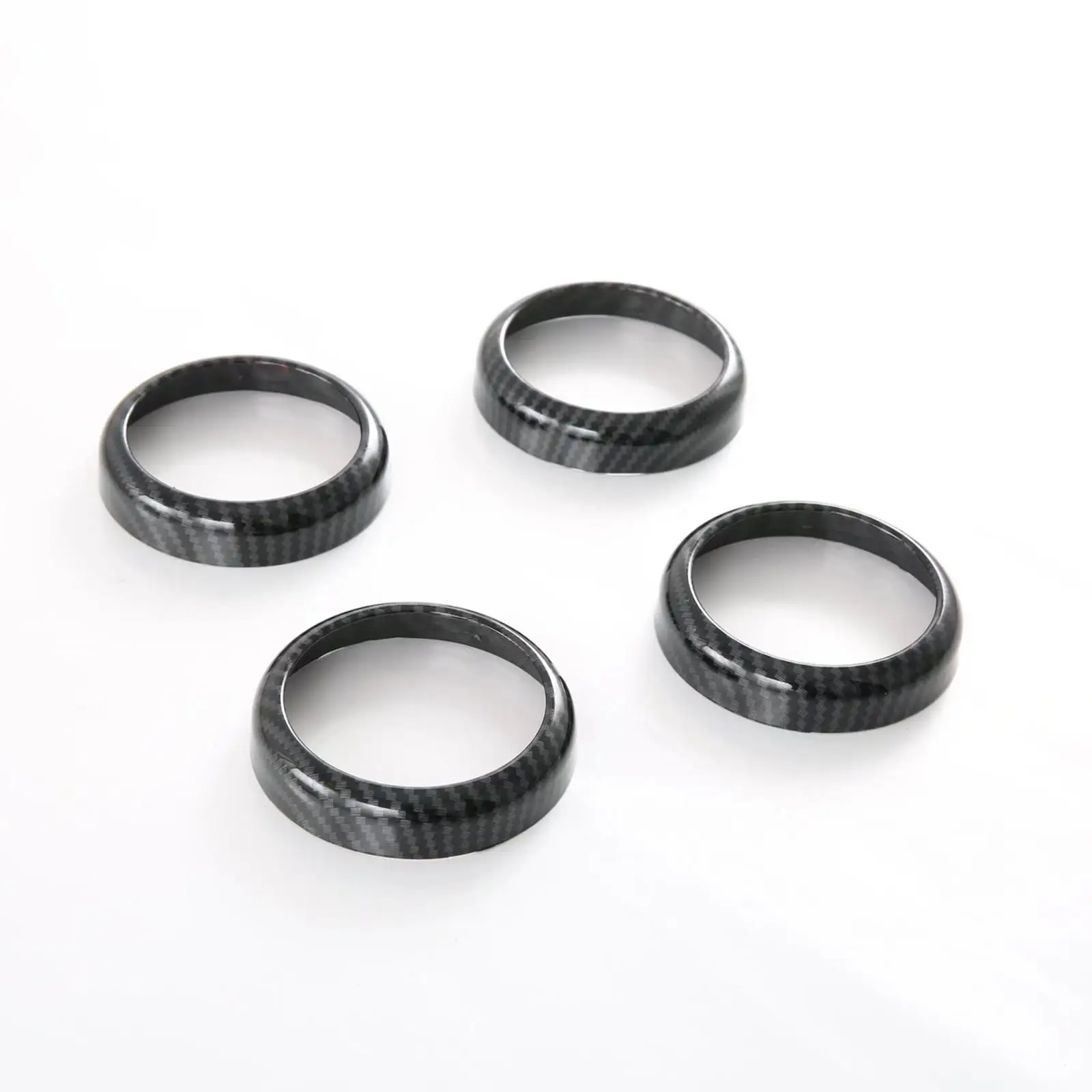 

4x Carbon Fiber Car Door Speaker Rings Stickers Decorations for Byd Atto 3 Yuan
