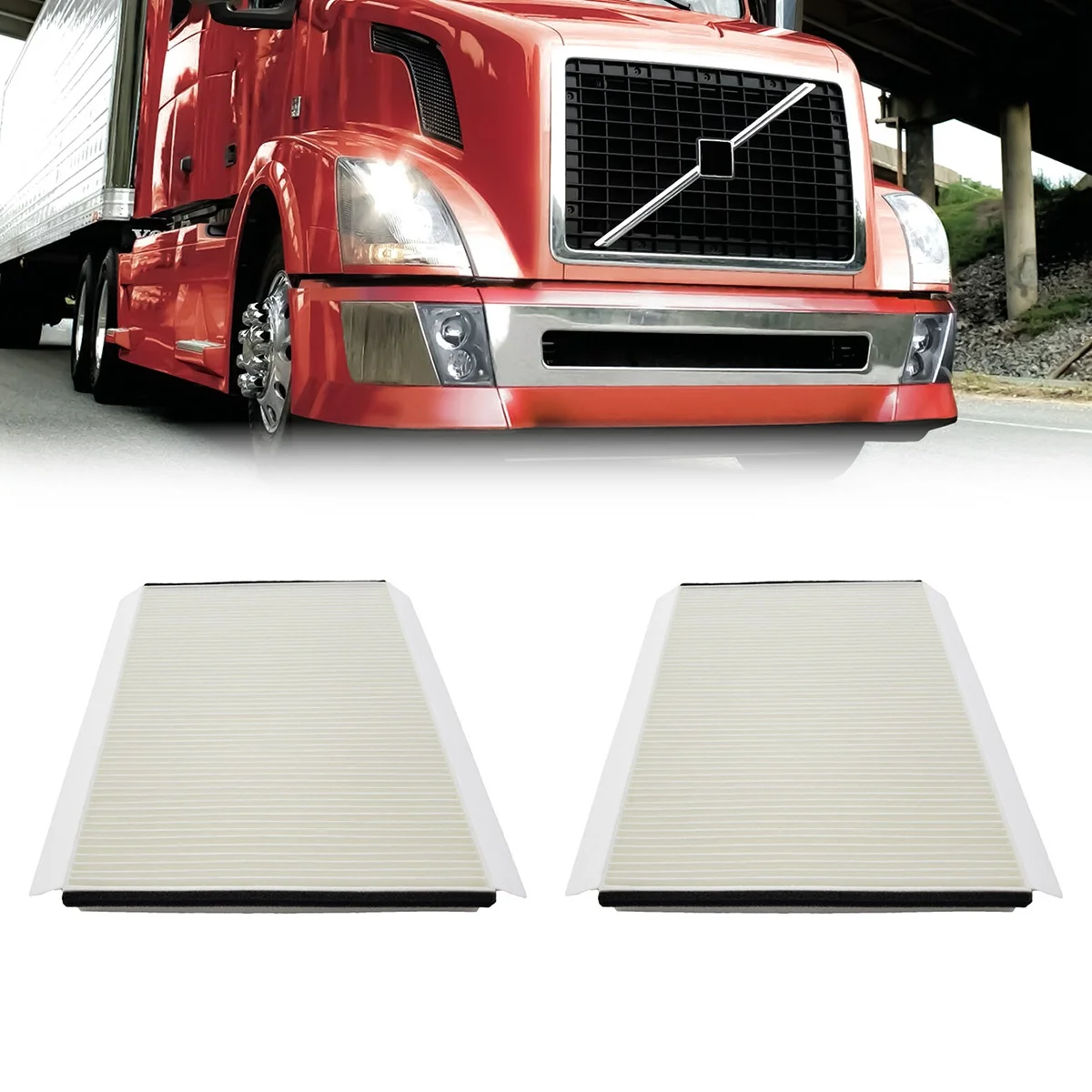 1 пара для Volvo VNL VN VHD воздушный фильтр салона грузовика 20435801 - AF26405 P606555 CAF24000 PA4681