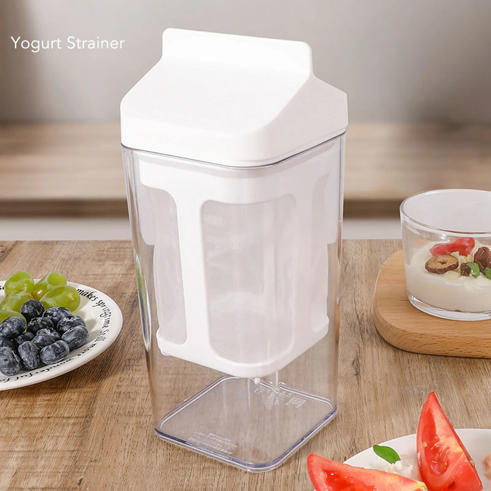 

1L Yogurt Strainer Yogurt Water Separator Juicing Food Sieve Strainer for Making Thick Greek Yogurt Yogurt Water Separator