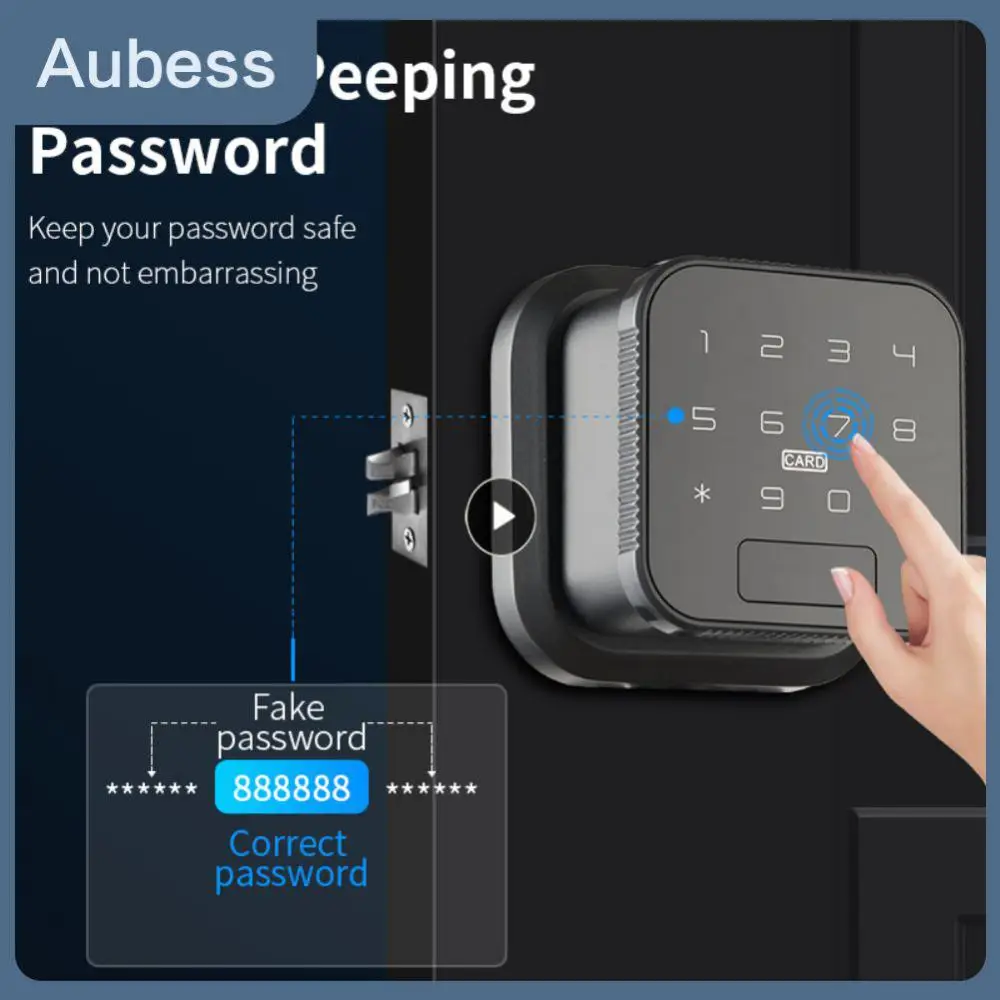

Tuya Electronic Lock Password Smart Ball 5 Unlocking Methods App Remote Control Smart Door Lock Smart Home Fingerprint