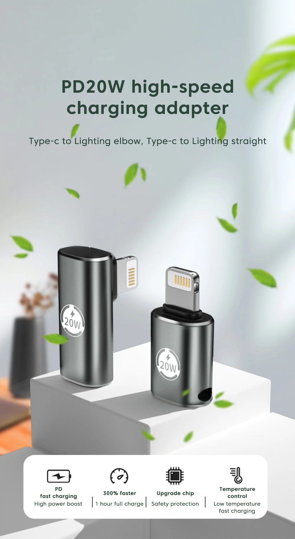 Type EC розетка Поворотная лампа Мужская 20 Вт PD Быстрая зарядка мобильный телефон конвертер Phone11 i Phone ip.ad