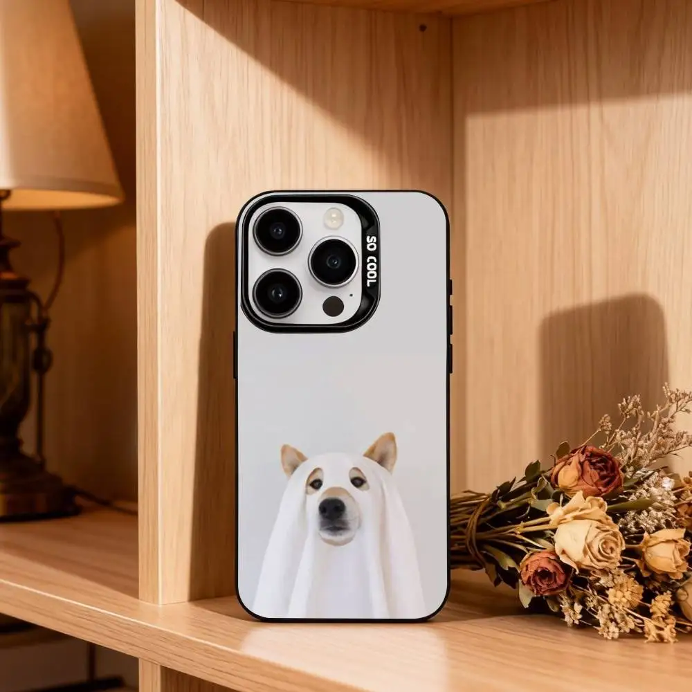 Милый чехол для телефона S-Shiba Inu для iPhone17,16,15,14,13,12,11 Plus, Pro Max, черный, яркий, серебристый чехол для телефона (art.: 3920d484eff5a) - 3920d484eff5a