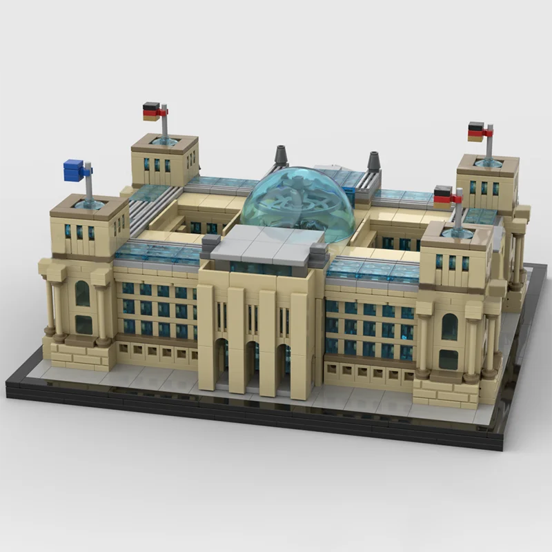 Фото 2380 деталей MOC: Модель Берлинского Райхштата, архитектурный конструктор, игрушка-конструктор, идея для рождественского подарка, креативный DIY-набор для детей №2