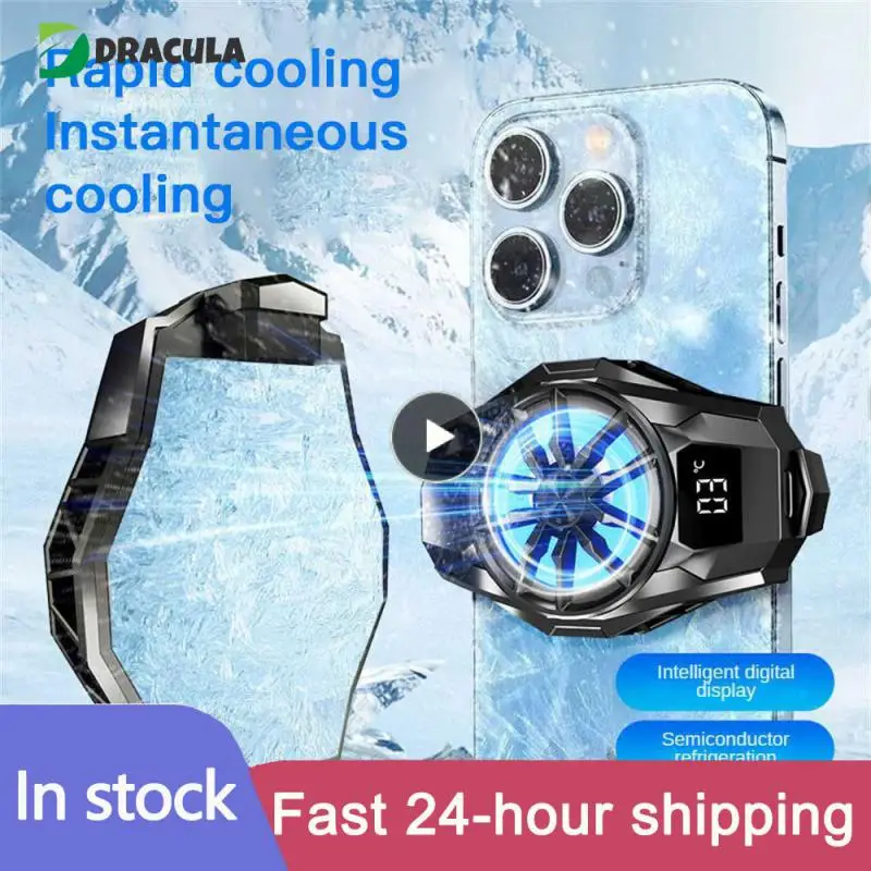 

5v/2a Electronic Competition Radiator Type-c S8 Cooling Fan Plating Black Fast Cooling Mobile Phone Mobile Phone Heat Sink Lithe