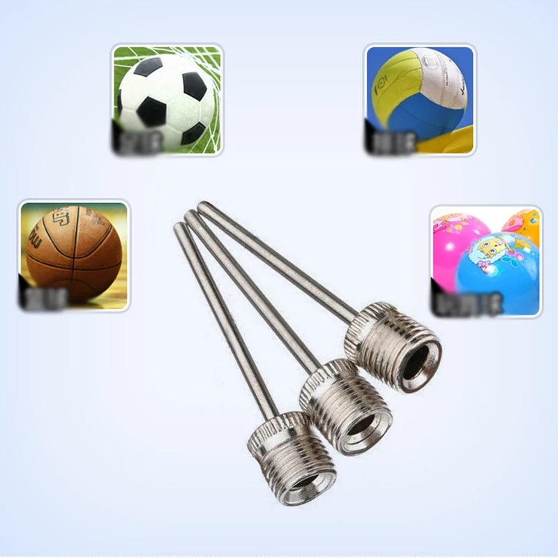 

2019 10pcs Sport Ball Inflating Pump Needle For Football Basketball Soccer Inflatable Air Valve Adaptor Stainless Steel Pump Pin