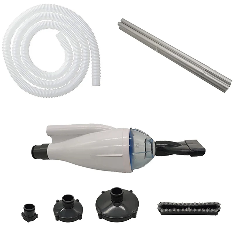 

Ручной пылесос для бассейна, портативный очиститель струи для дома, с шлангом 5 м, 4 сращивающихся стержня