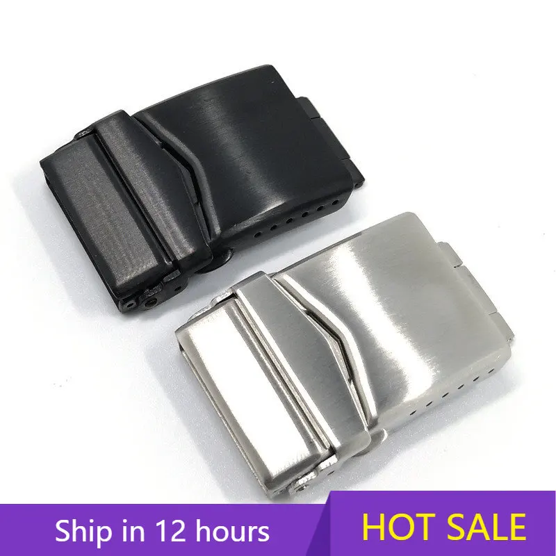 

Ремешок из нержавеющей стали 316L для дайвинга, двойная страховочная черепаха с пряжкой сзади, аксессуары для часов, 18 мм 20 мм 22 мм