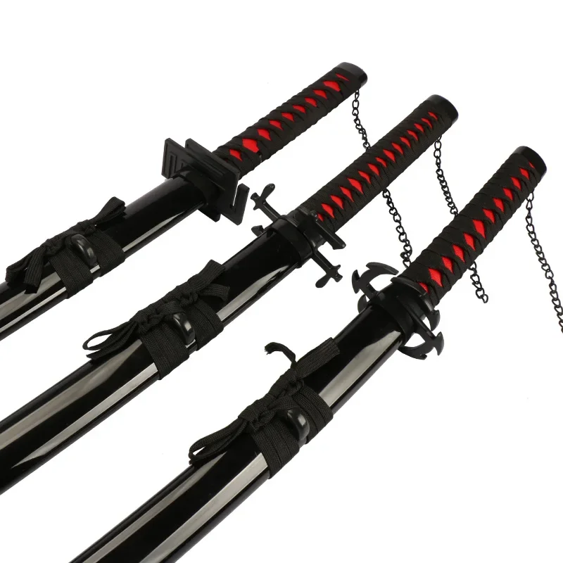Отбеливающие мечи Ichigo Bankai Zangetsu косплей японский меч ниндзя катана черное лезвие