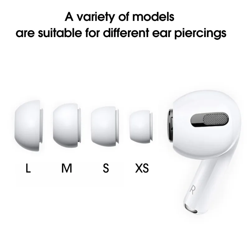Фото 20-2 шт. силиконовые наушники для Apple AirPods Pro 1 2, противоскользящие сменные наушники, аксессуары для ушей, мягкие силиконовые затычки для ушей №2