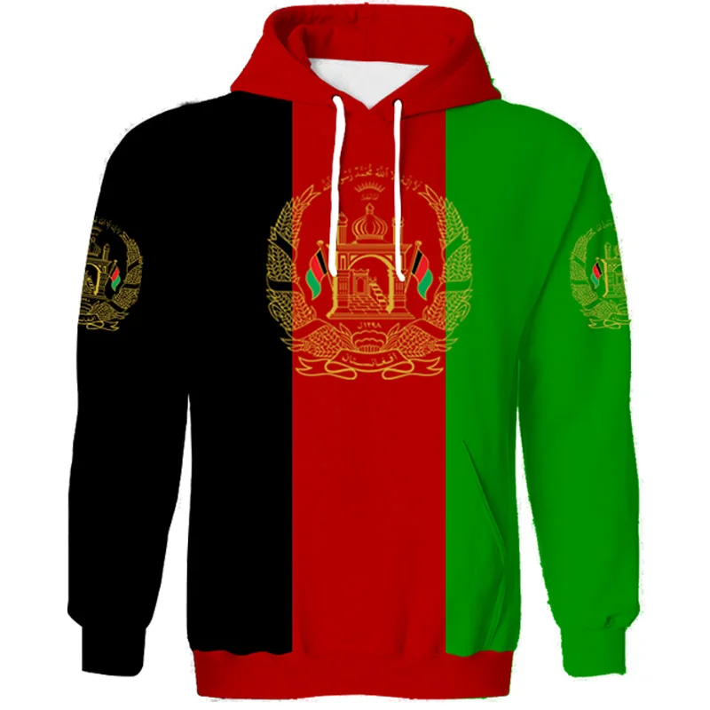 Afghan Hoodie Free Custom Name Afg Slam Afghanistan Arab Sweatshirt Persian Pashto Islamic Print Text Photo Flag Af Clothes