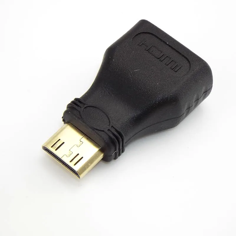 1/2pcs 5pcs Mini HDMI-compatible  Converter Male To Standard Extension Cable Adapter Female to Male Convertor Gold-Plated 1080P