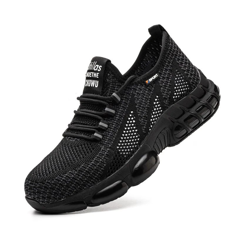 Мужская мода дышащие стальные носки рабочая защитная обувь летние рабочие