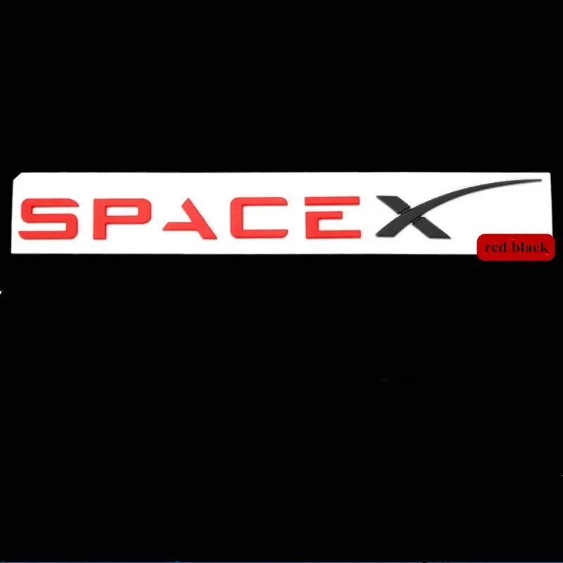 

ABS Space X задний багажник багажник эмблема значок автомобильная наклейка наклейки для SpaceX аксессуары для стайлинга автомобилей