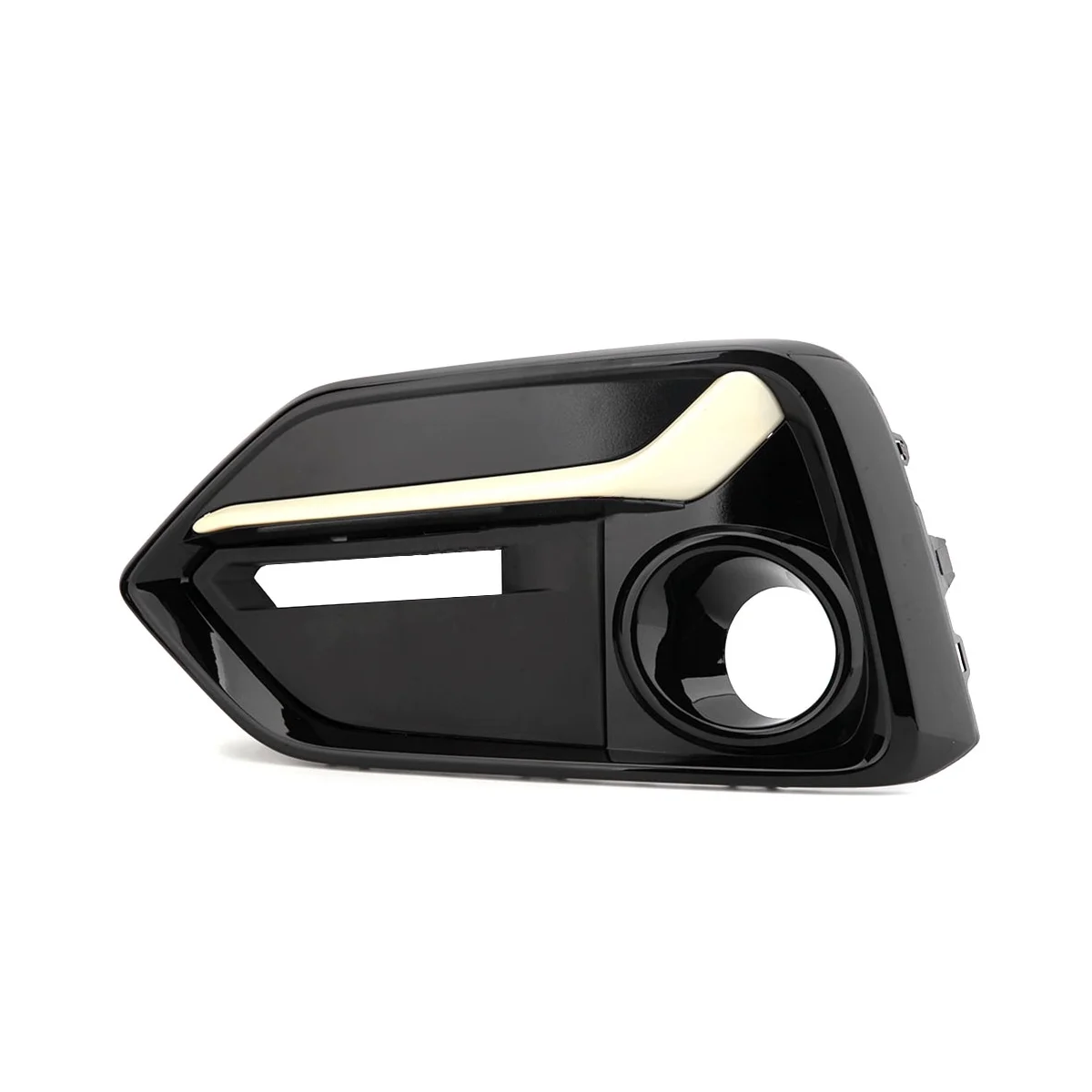 

1PCS Left Front Bumper Fog Light Cover Trim Headlights Covers Frame Hole for Honda Civic Type R 2017-2021