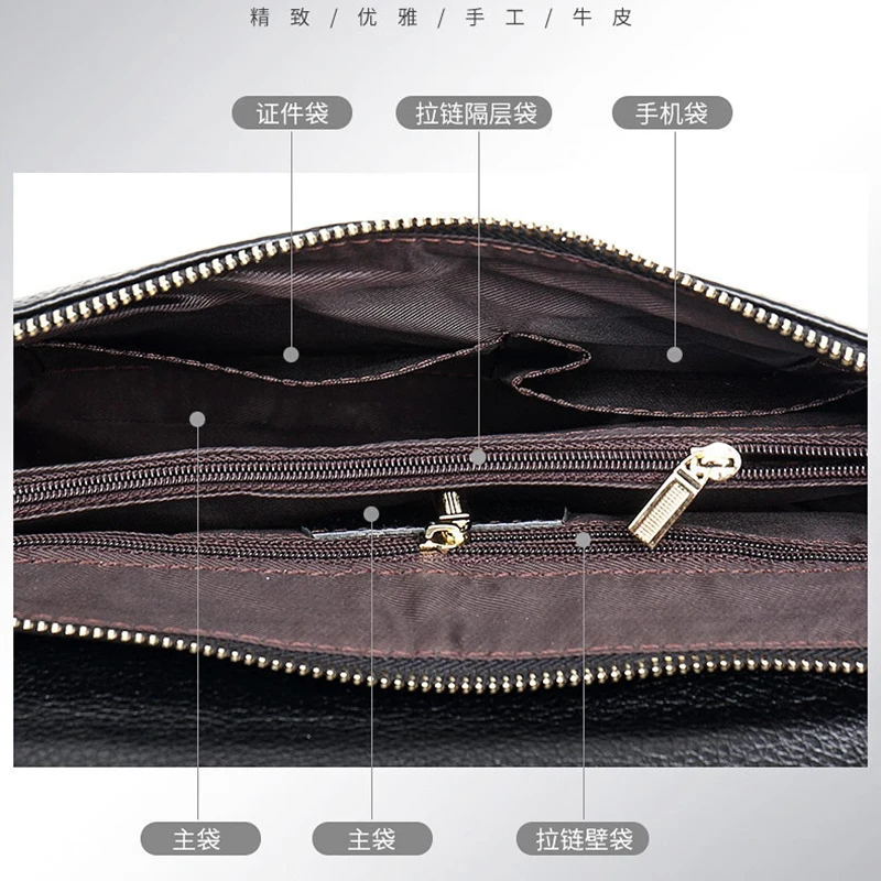 Модная женская сумка-клатч из кожи мягкая вместительная дамская сумочка