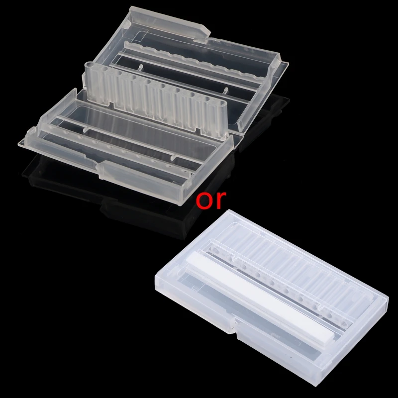 

Сверло для ногтей с 10 отверстиями для ящика для хранения пластиковых пустых фрез Holde