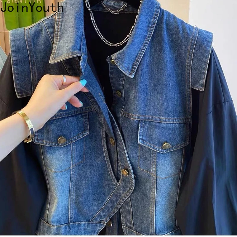 Уличная одежда блузки большого размера женские топы в стиле Харадзюку 2024 из