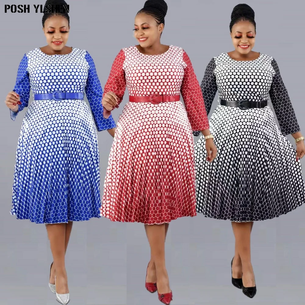 

2XL-6XL Plus Size Print Jurk Afrikaanse Jurken Voor Vrouwen Outfits Dashiki Ankara Kleding Avondfeest Robe Femme Afrika Kleding