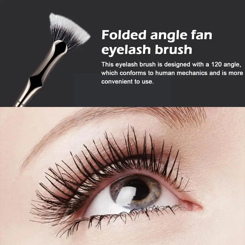 

Corner Fan Shaped Mascara Brush Soft Bristle Flat Head Roots Tool Lower And Mascara Mascara Beauty Brush Distinct Eyebrow B G7H6