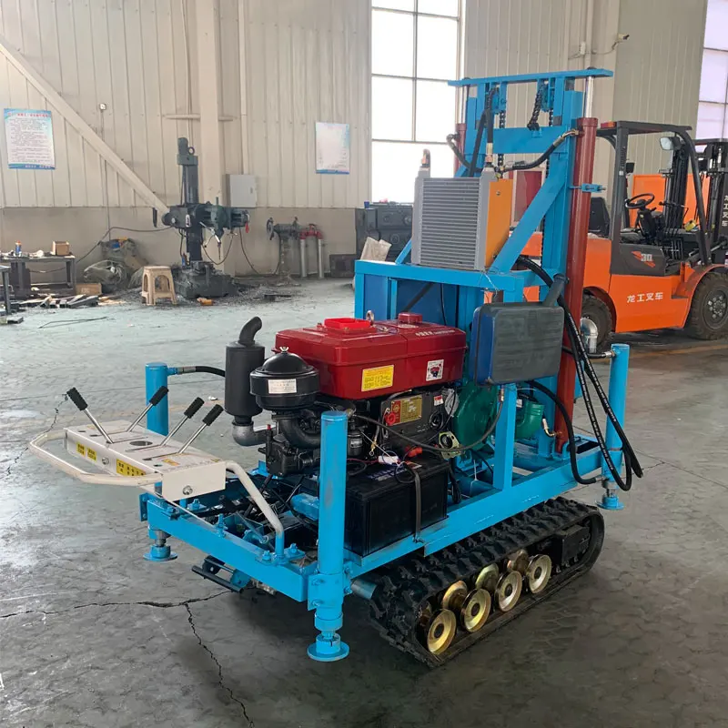 Наземная буровая установка для бурения скважин на гусеничном ходу портативная