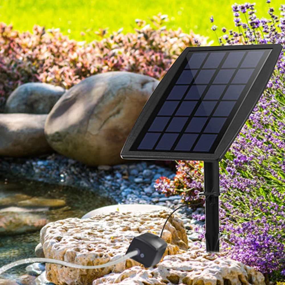 

Power Storage Solar Oxygen Pump Built-in 3.7V/1800mAh Lithium Battery Solar Powered Oxygen Pump for Fishing/Fish Tank/Pool Pond