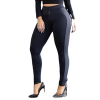 2022 new fashion womens pants new black panelled leggings spring autumn summer fashion female clothing