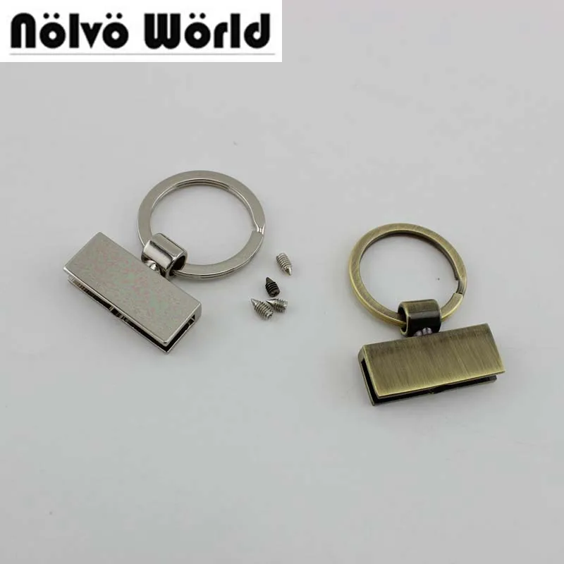 

10pcs 3 colors 45X30mm T-shape Key Fob With 24mm Split Key Rings,Key Fob Hardware keychain accessories key fob