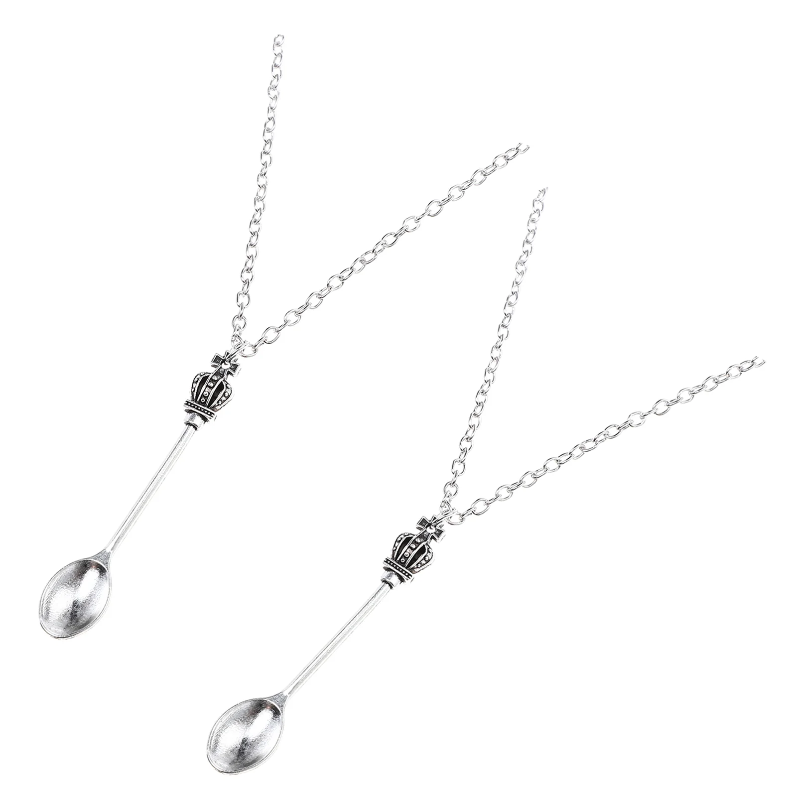

Spoon Necklace Neck Chain Pendant Charms Clavicle Chic Sparklingmini Teaspoon
