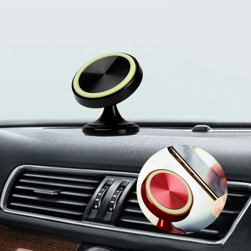 

Держатель для телефона, автомобильный универсальный магнитный автомобильный держатель, вращающийся на 360 градусов металлический кронштей...