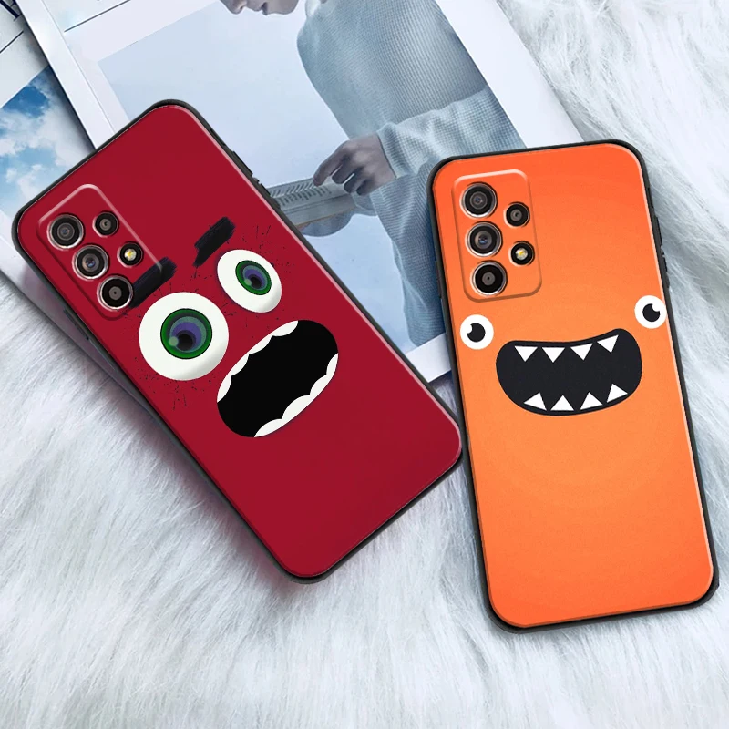 

Luxury Cute For Samsung A52 A72 4G 5G Phone Case Silicone Cover Back Soft Black Carcasa