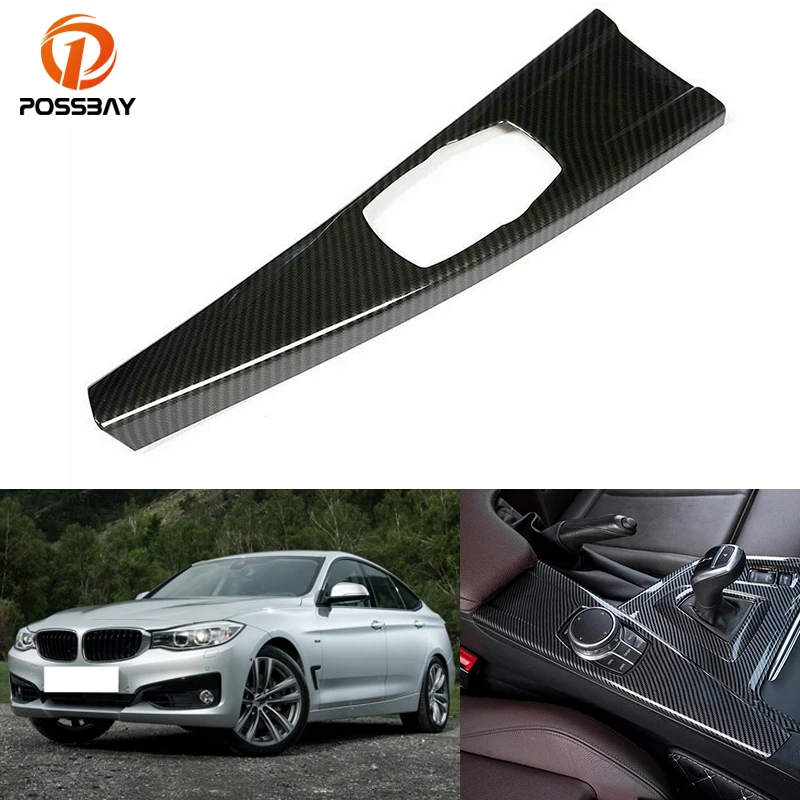 

Car Carbon Fiber Look Multimedia Panel Cover Trim for BMW 3 GT Series F30 F34 F33 F36 2013-2018 Mouldings Interior Accessories