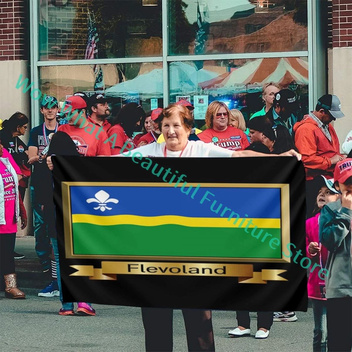 Флаг Flevoland наклейки на подарки Products-name A Flag