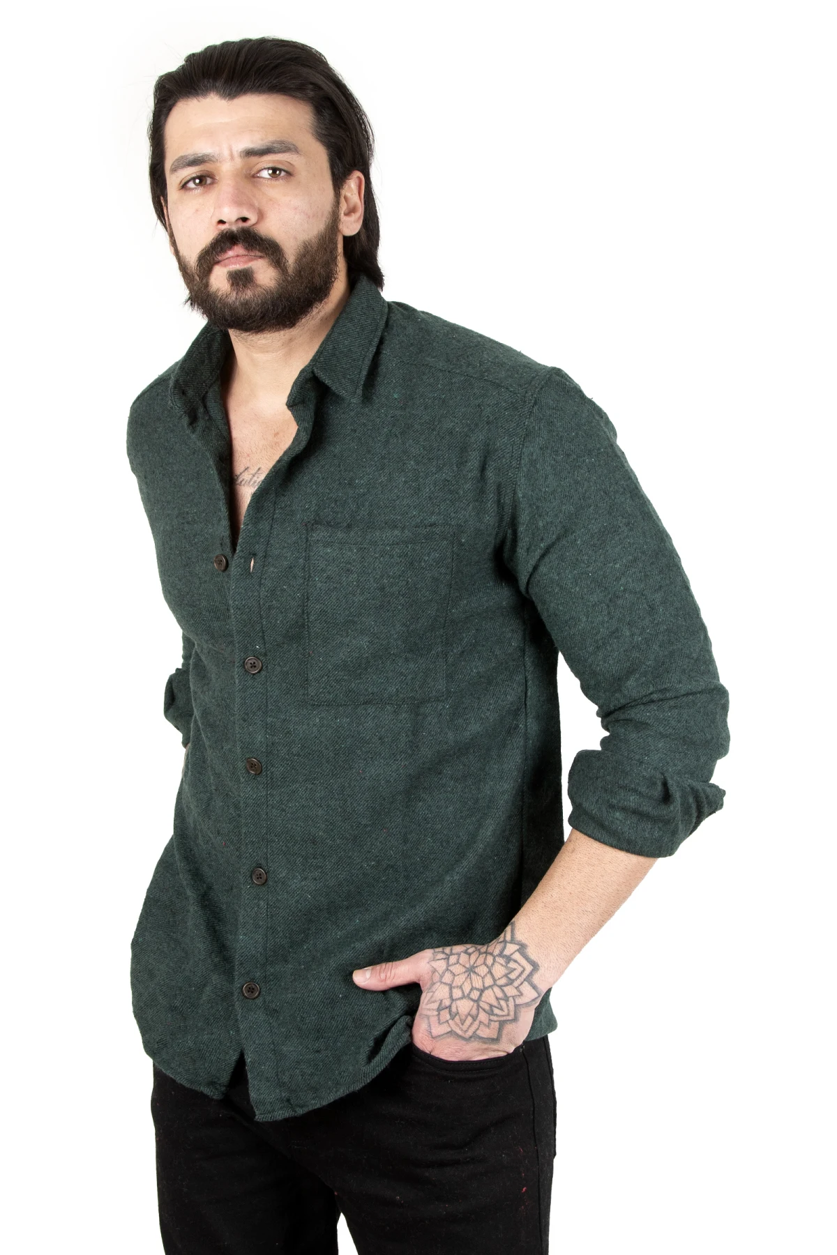 

DeepSEA Button Single Pockets Lumberjack Men Shirt 2201877